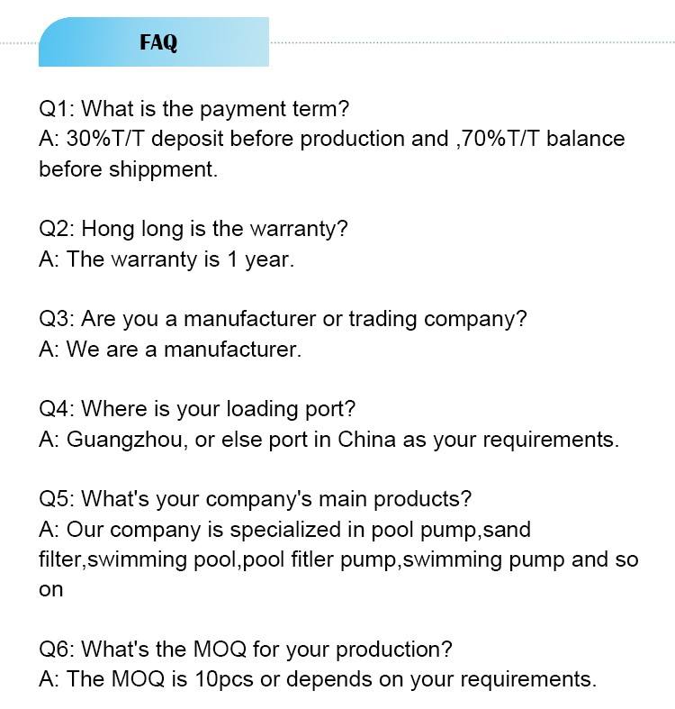 Water Sand Filter Filtre à sable d'eau
