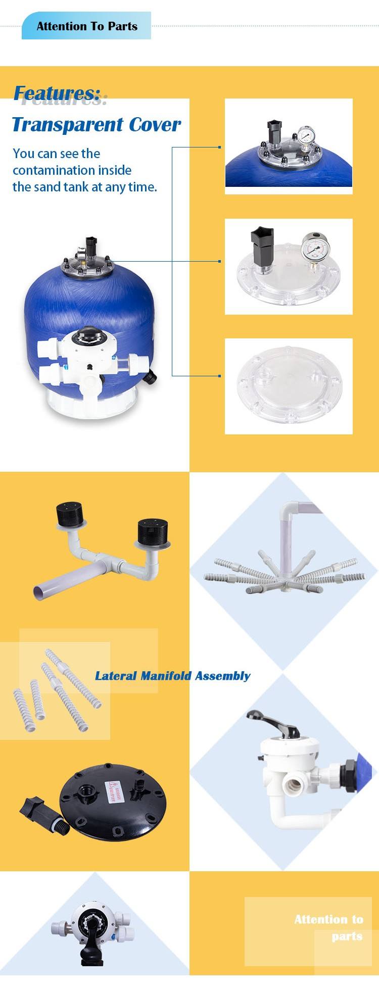 Filtre &agrave; sable lat&eacute;ral 