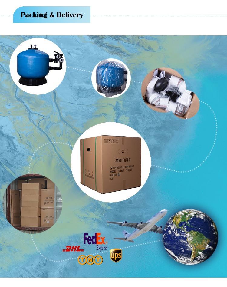 Filtre &agrave; sable &agrave; montage lat&eacute;ral